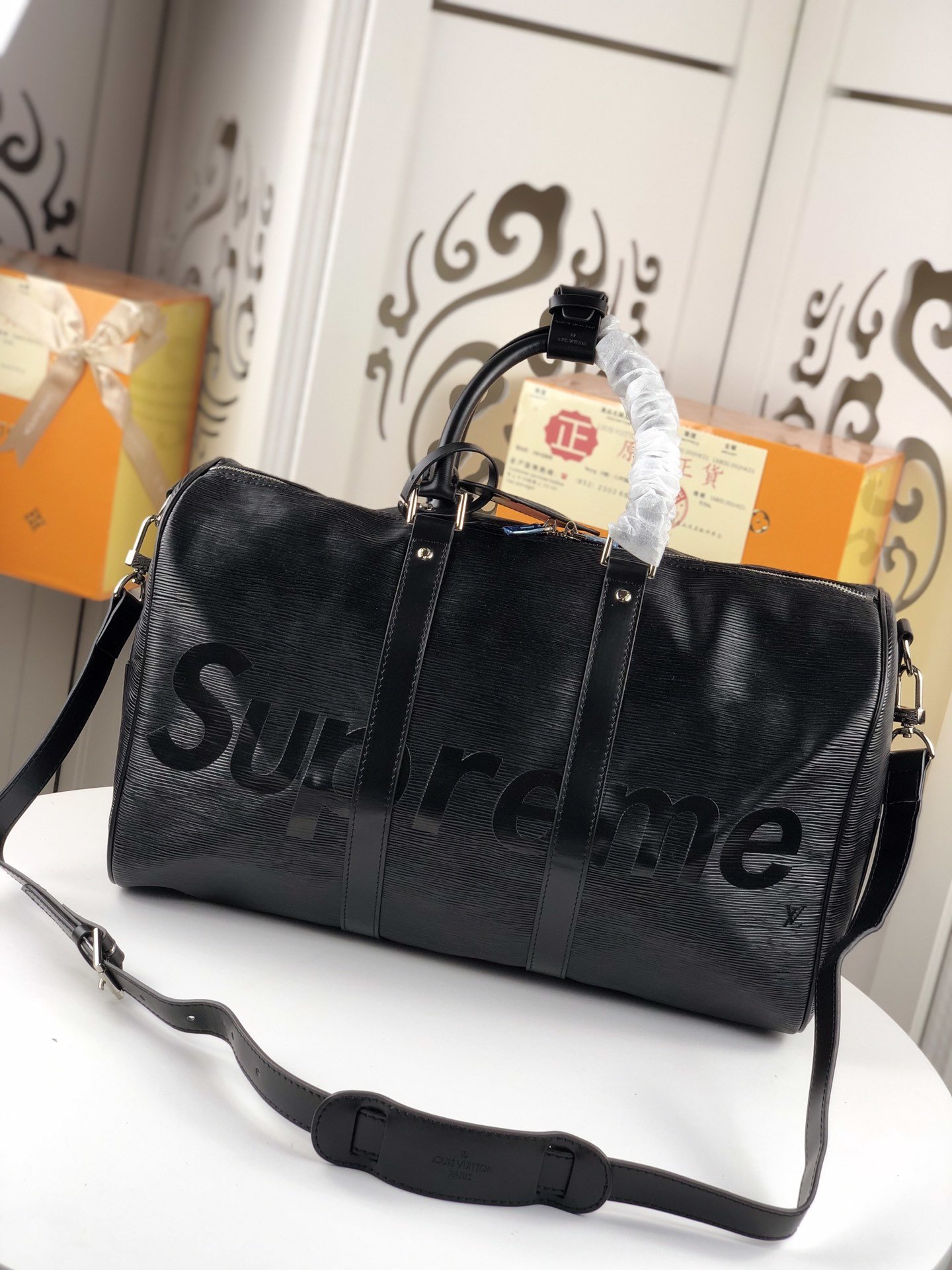 2色!Supreme シュプリーム&ルイヴィトン ボストンバッグ M41418 