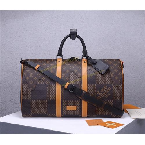 人気販売中ルイヴィトン  Louis Vuitton ボストンバッグ N40360 Giant Damier Ebene  Monogram 50 メンズ 実物の写真 スーパーコピーN品代引き可能国内...