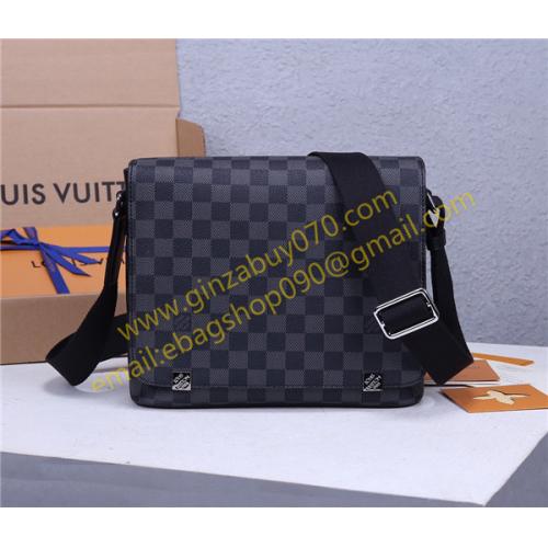 人気ブランド ルイヴィトン  Louis Vuitton ショルダーバッグ N41028 Damier Graphite メンズ 実物の写真 スーパーコピーN品代引き可能国内発送後払い安全必ず届く優良...