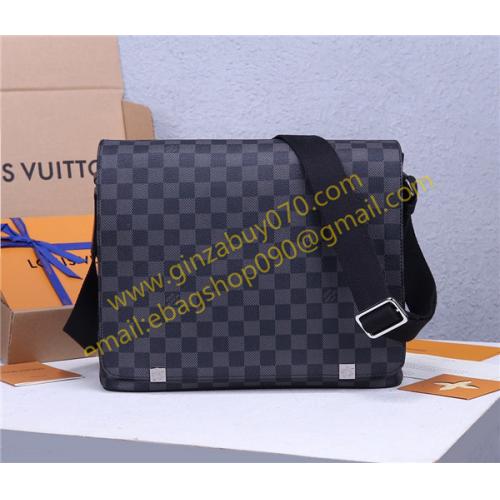 人気ブランド ルイヴィトン  Louis Vuitton ショルダーバッグ N41029 Damier Graphite メンズ 実物の写真 スーパーコピーN品代引き可能国内発送後払い安全必ず届く優良...