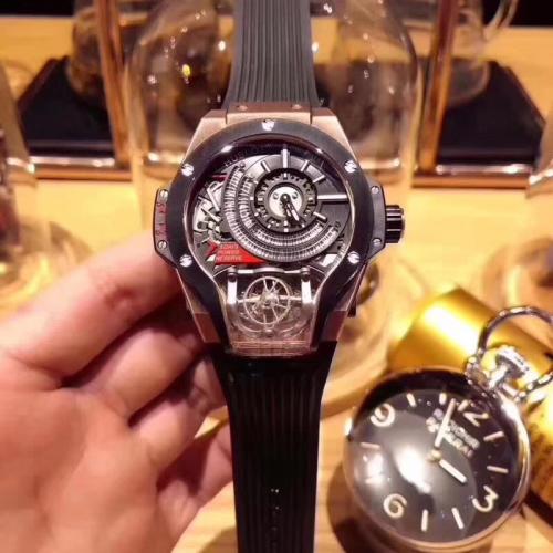 ウブロ（HUBLOTブランドコピー腕時計代引き対応安全）美品 高品質 メンズ 腕時計 自動巻き 陀飛輪時計