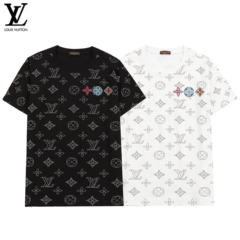 絶大な人気を誇るルイヴィトン Louis Vuitton 半袖 Tシャツ 2色 メンズ/レディース 実物の写真 スーパーコピー代引き対応国内