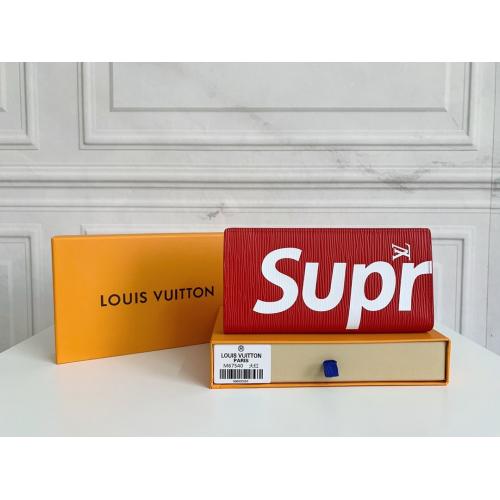 2色長財布!送料無料新入荷ルイヴィトンLouis Vuitton&Supremeコラボ Epi m67540/62665二つ折り財布実物の写真スーパーコピー財布代引き可能国内発送後払い安全必ず届く信用...