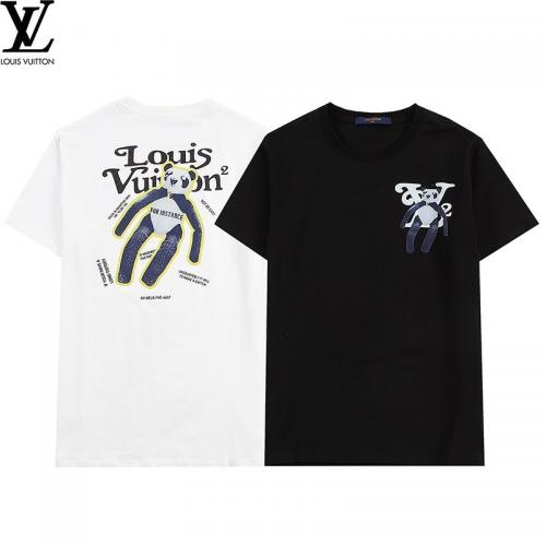 絶大な人気を誇るルイヴィトン Louis Vuitton 2色 半袖 Tシャツ メンズ/レディース 実物の写真 スーパーコピー代引き対応国内発送後払い送料無料安全必ず届く信用できるサイト