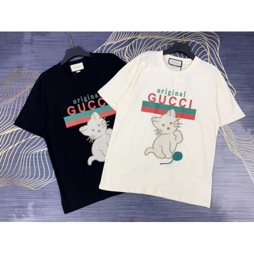 人気が爆発 Gucci グッチ Tシャツ メンズ/レディース 2色 半袖 実物の写真 スーパーコピーN品代引き対応国内発送後払い送料無料安全必ず届く信用できるサイト