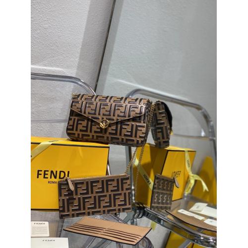 2色!超スーパーコピー後払い国内発送 fendi フェンディ ショルダーバッグ 3点セット 実物の写真 代引き対応N品送料無料安全必ず届く信用できるサイト