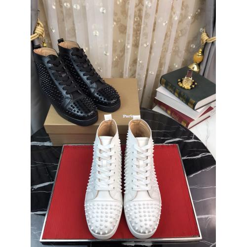 3色 高評価クリスチャンルブタン Christian Louboutin メンズ/レディース スニーカー ハイトップ 実物の写真 スーパーコピー靴安全必ず届くN品代引き可能国内発送後払い優良サイト