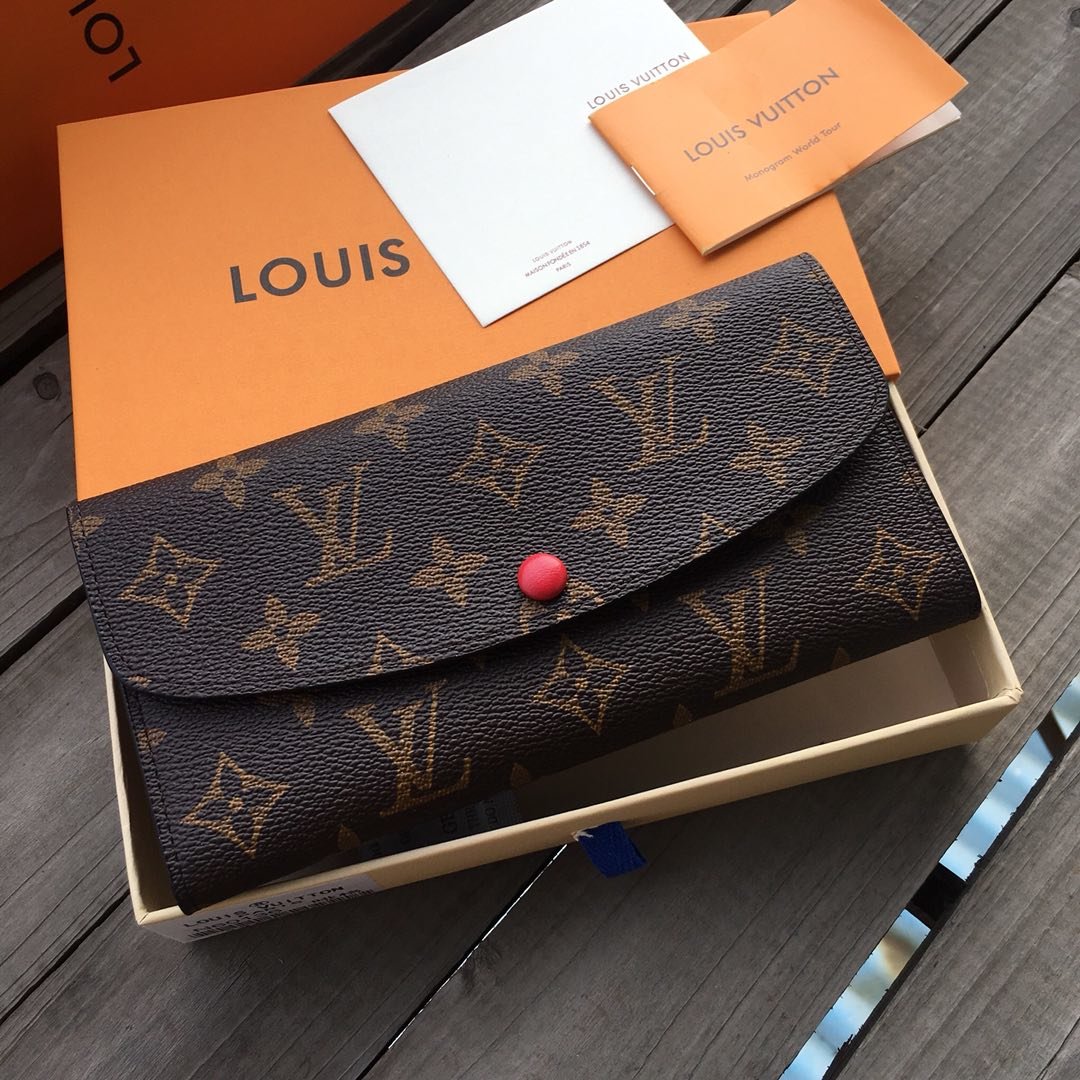 3色 かっこいい おしゃれルイヴィトン Louis Vuitton 長財布 M60136 Monogram Emilie ブランドスーパー