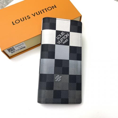 3色 かっこいい おしゃれルイヴィトン Louis Vuitton N40415 Brazza Damier Graphite Giant ブランドスーパーコピー財布N品代引き可能国内発送後払い安全必...