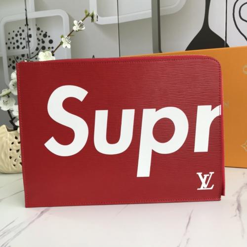 2色 2021新入荷ルイヴィトン Louis Vuitton Supreme シュプリーム クラッチバッグ M64208 ブランドスーパーコピー財布N品代引き対応国内発送後払い安全必ず届く信用できるサ...