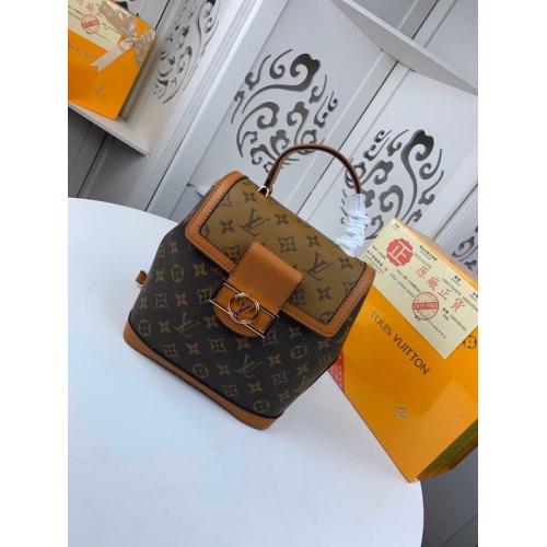 ばれないルイヴィトン Louis Vuitton Dauphine バックパック M44589/M44393 実物の写真 N品スーパーコピー代引き対応国内発送後払い安全必ず届く優良サイト