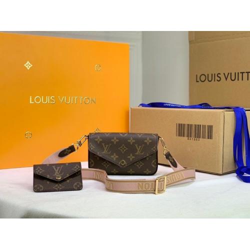 2色 人気が爆発 ルイヴィトン Louis Vuitton M80091 MULTI POCHETTE FÉLICIE ショルダーバッグ 実物の写真 N品スーパーコピー代引き可能国内発送後払い安全必ず...