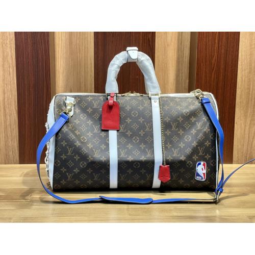 2色 ルイヴィトン Louis Vuitton M45586 M45587 ボストンバッグ Basketball Keepall 55  実物の写真 N品スーパーコピーバッグ代引き可能国内発送後払い安...