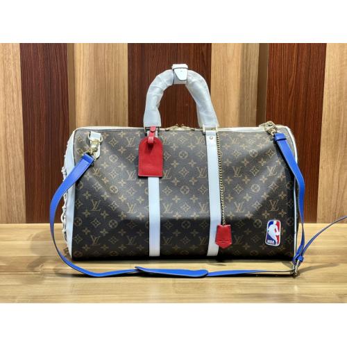 2色 ルイヴィトン Louis Vuitton M45586 M45587 ボストンバッグ Basketball Keepall 55  実物の写真 N品スーパーコピーバッグ代引き可能国内発送後払い安...