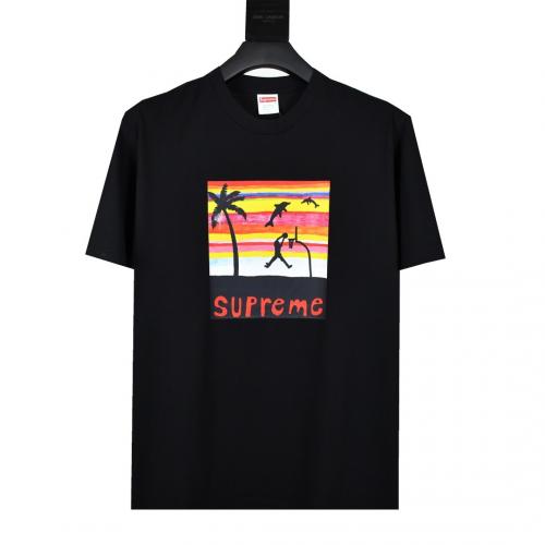 2色口コミ夏物Supreme シュプリーム 21ss Week8 Dunk Tee  半袖Tシャツ 実物の写真 N品スーパーコピー服代引き対応国内発送後払い安全必ず届く信用できるサイト