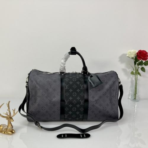 芸能人愛用ルイヴィトン スーパーコピー M45392 ボストンバッグ Monogram Eclipse Reverse Keepall 50 実物の写真 N品レプリカバッグ代引き対応国内発送後払い安全...