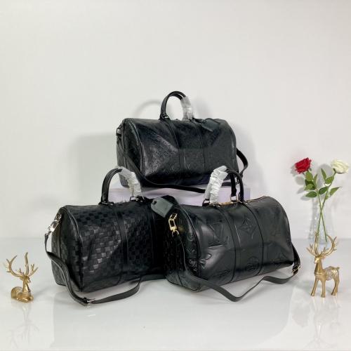 芸能人愛用ルイヴィトン スーパーコピー 45532 N41145  N44810 ボストンバッグ Keepall Bandoulière 45  Monogram Empreinte Giant 実物...