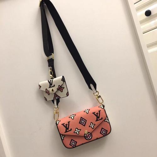 芸能人愛用ルイヴィトン スーパーコピー M80695 ショルダーバッグ Félicie Strap & Go Monogram Wild at Heart 実物の写真 N品レプリカバッグ代引き対応国内...