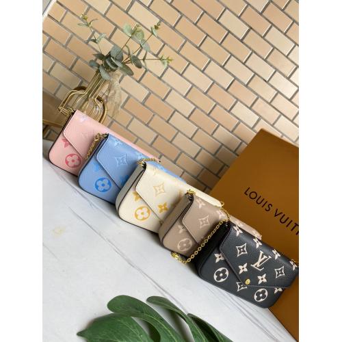 ルイヴィトン スーパーコピー M80498 M61276 POCHETTE ショルダーバッグ Félicie  Monogram By The Pool実物の写真 N品 トレンド レプリカバッグ代引き...