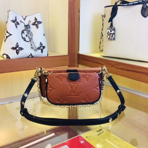 2色 ルイヴィトン スーパーコピー M45839，M58520，M45777 ショルダーバッグ Multi Pochette Accessoires  実物の写真 N品 トレンド レプリカバッグ代引き...