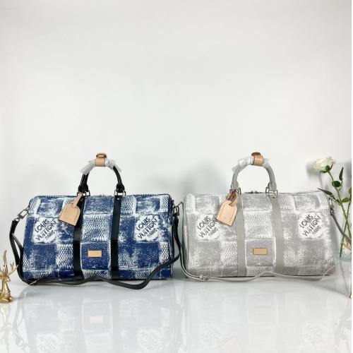 ルイヴィトン スーパーコピー N50069 ボストンバッグ Keepall BANDOULIÈRE50 Damier Salt 実物の写真 N品 人気ブランドレプリカバッグ代引き対応国内発送後払い安全...