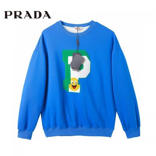 プラダ メンズ/レディース クルーネック スウェット 百搭 定番 大人気 M L XL XXL XXXL シンプルさ    カジュアル ゆったり PRADA 4色 VIP先行予約   良品スーパーコピ...