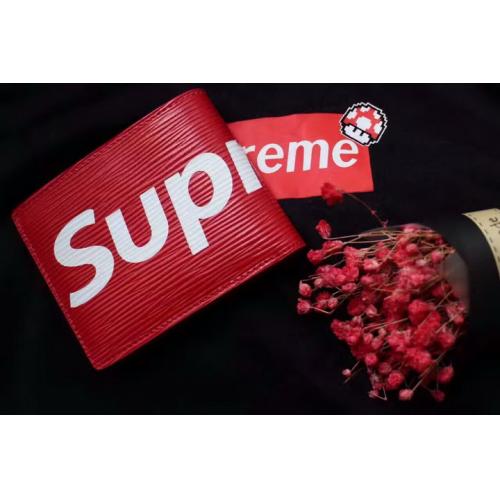 口コミ 後払い×svpreme  メンズ 短財布 二つ折り財布 M67542-1