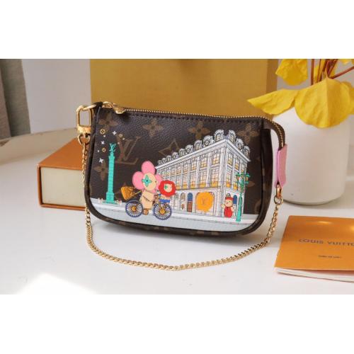 ルイヴィトン 国内発送 スーパーコピー 後払い 送料無料 mini Pochette Accessoires セカンドバッグ 2211LVJ-M81760