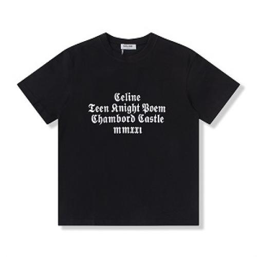 人気NO.1?2022ss Celineセリーヌコピーtシャツ新作スタイリッシュユニセックス使い勝手半袖トップスブラック