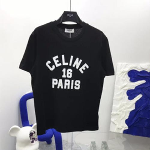 CELINE 16 PARIS トレンド感を楽しめ2022新作 セリーヌスーパーコピー 半袖Tシャツ 2色可選 男女兼用