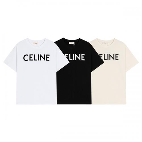 ☆2023春夏☆CELINEセリーヌtシャツコピー定番アイテムロゴ半袖服ユニセックス数量限定