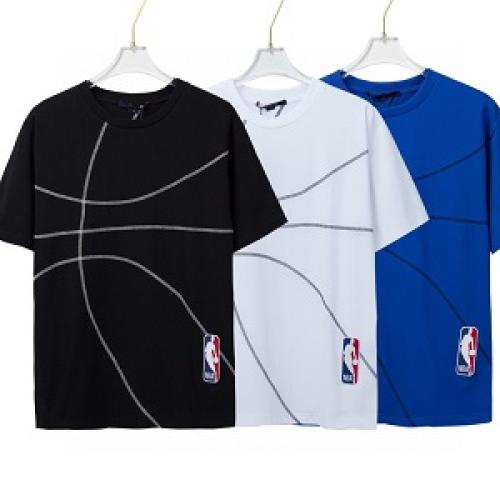 NBA×LOUIS VUITTON コピー 半袖Tシャツ basketball 個性でトレンド 1A8H72 エンブロイダリーディテールTシャツ