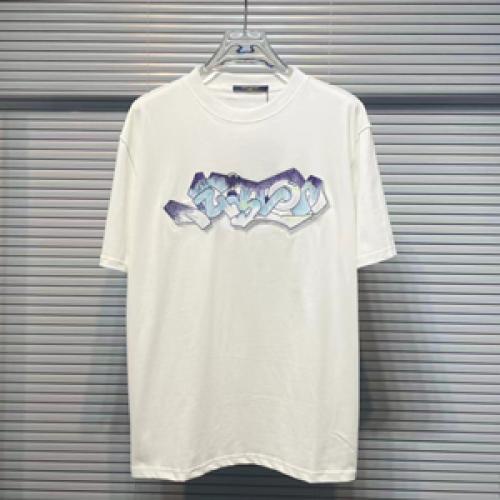 日本未入荷☆新作 LOUIS VUITTON ルイヴィトンコピー Tシャツ 3Dグラフィティ 人気男女兼用トップス