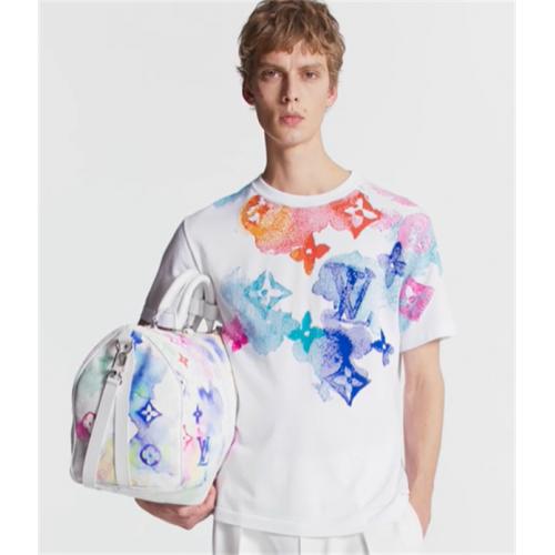 1A8QWDルイヴィトンコピーTシャツウォーターカラーモノグラム定番商品LOUIS VUITTON 激安エレガント春夏新作