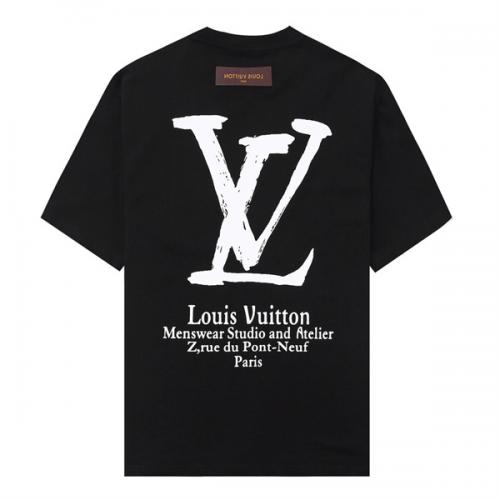 【春夏in2023】LOUIS VUITTON コピー Tシャツ 落書き定番ロゴ おしゃれ感をアピールできます 丈夫で長持ちしやすい