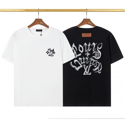 23年春先の新作 ルイヴィトン コピー Tシャツ LOUIS VUITTON 落書きロゴ