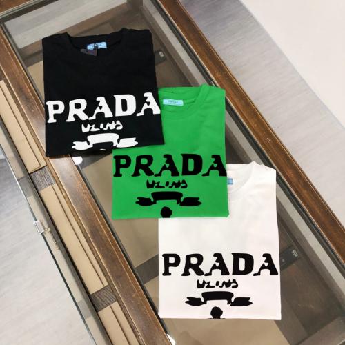 2024新入荷 プラダ Prada 半袖Tシャツ 実物の写真スーパーコピー服N品代引き対応国内発送後払い安全必ず届く人気サイト