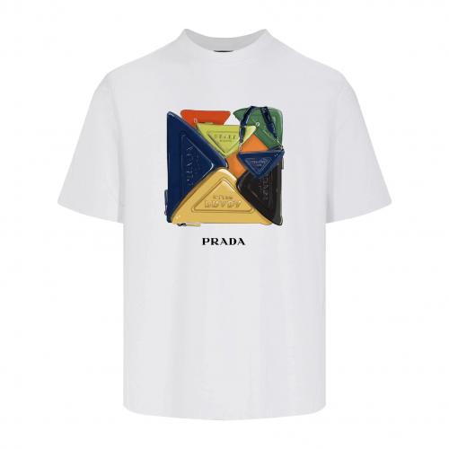 2024新入荷 プラダ Prada 半袖Tシャツ 実物の写真スーパーコピー服N品代引き対応国内発送後払い安全必ず届く人気サイト