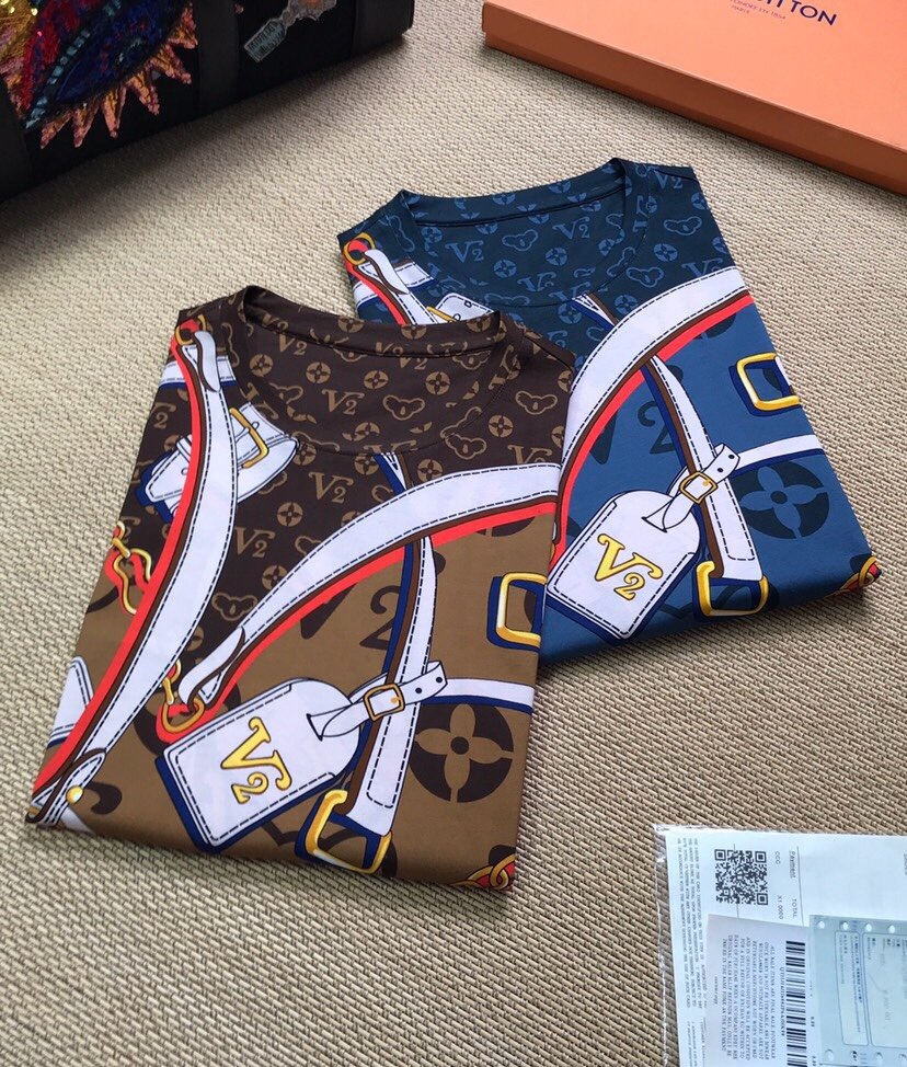 最高品質N品ルイヴィトン Louis Vuitton 半袖Tシャツ 実物の写真 メンズ/レディース スーパーコピー服代引き可能国内発送後払い安全必ず届く信用できるサイト