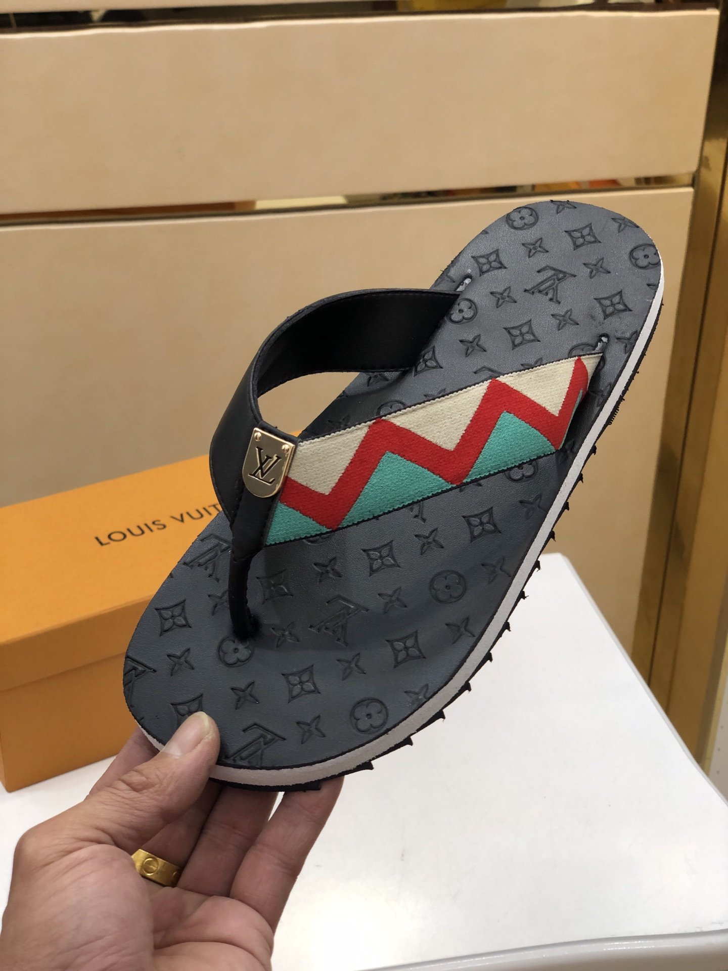 上質 大人気 ルイヴィトン Louis Vuitton サンダル 実物の写真 N品スーパーコピー代引き可能国内発送後払い安全必ず届く信用できるサイト