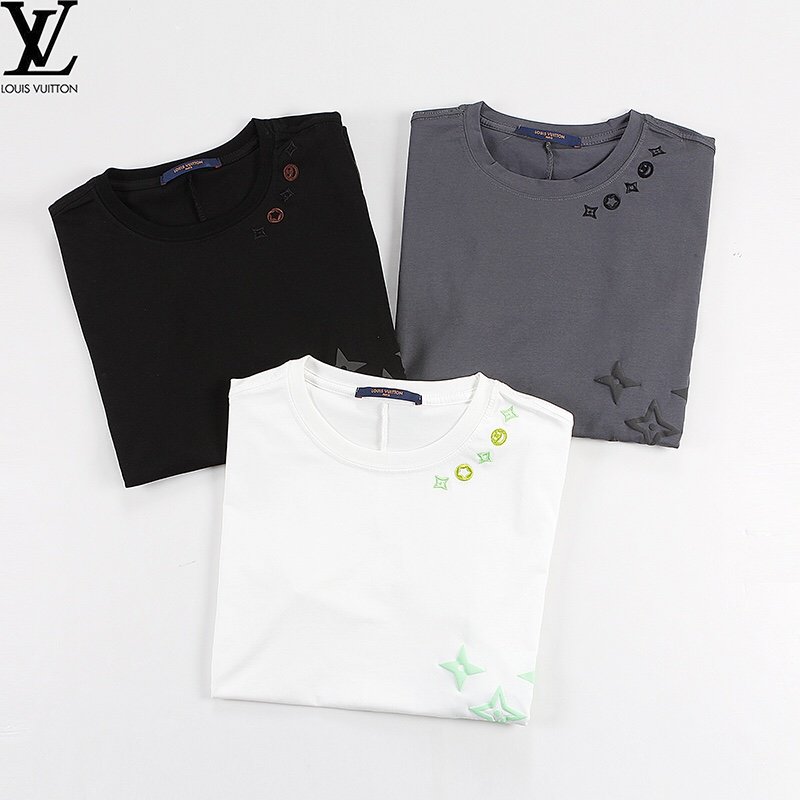 絶大な人気を誇るルイヴィトン Louis Vuitton 半袖 Tシャツ 3色 メンズ/レディース 実物の写真 スーパーコピー代引き対応国内発送後払い送料無料安全必ず届く信用できるサイト_半袖