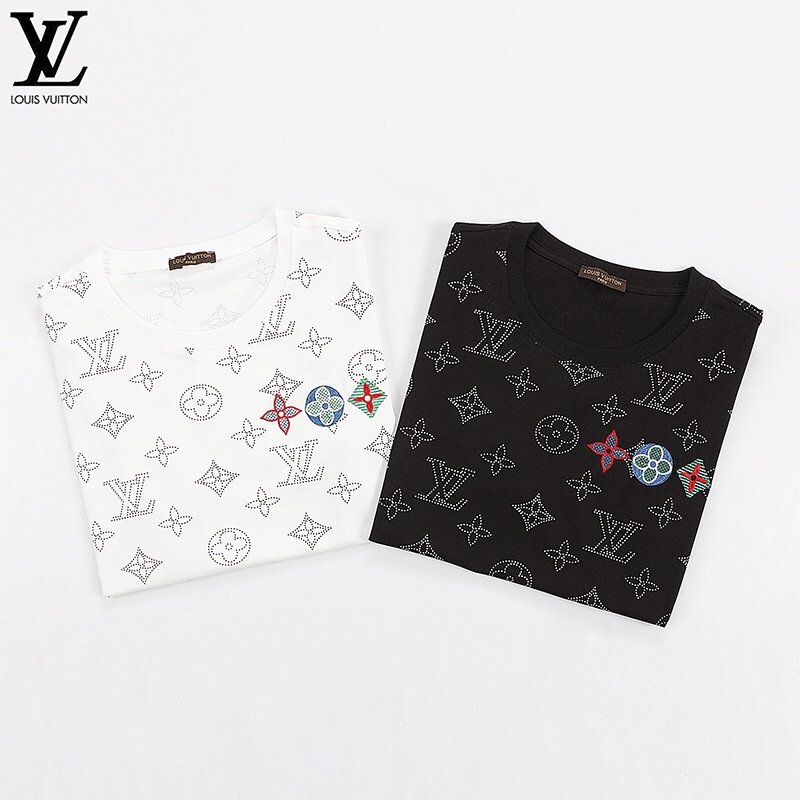 絶大な人気を誇るルイヴィトン Louis Vuitton 半袖 Tシャツ 2色 メンズ/レディース 実物の写真 スーパーコピー代引き対応国内