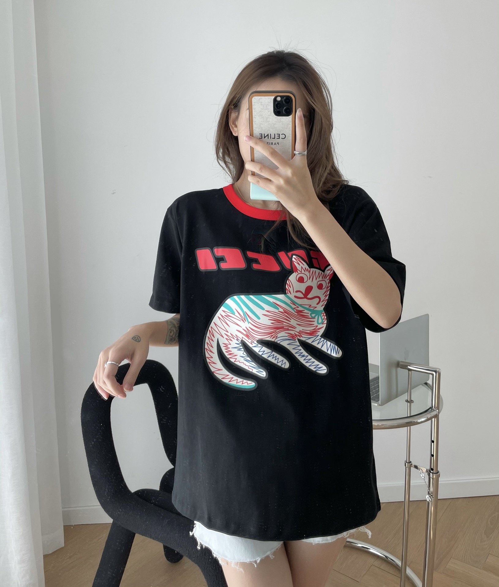 人気が爆発 Gucci グッチ Tシャツ メンズ/レディース ラウンドネック半袖  実物の写真 スーパーコピーN品代引き対応国内発送後払い送料無料安全必ず届く信用できるサイト