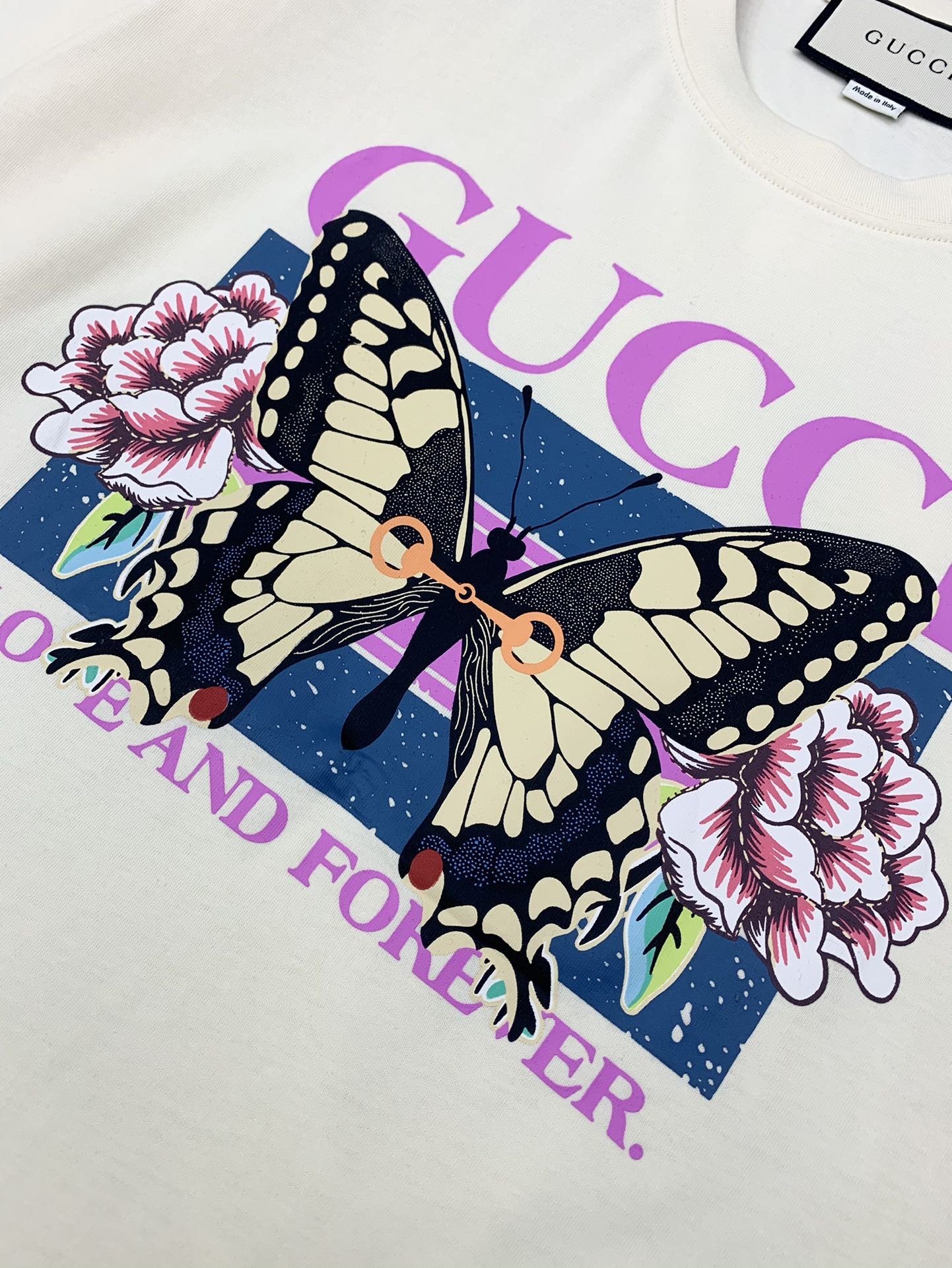 人気が爆発 Gucci グッチ Tシャツ メンズ/レディース ラウンドネック半袖  実物の写真 スーパーコピーN品代引き対応国内発送後払い送料無料安全必ず届く信用できるサイト