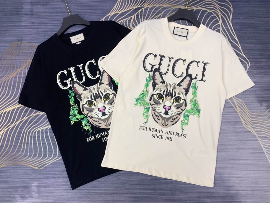 人気が爆発 Gucci グッチ Tシャツ メンズ/レディース ラウンドネック半袖  実物の写真 スーパーコピーN品代引き対応国内発送後払い送料無料安全必ず届く信用できるサイト