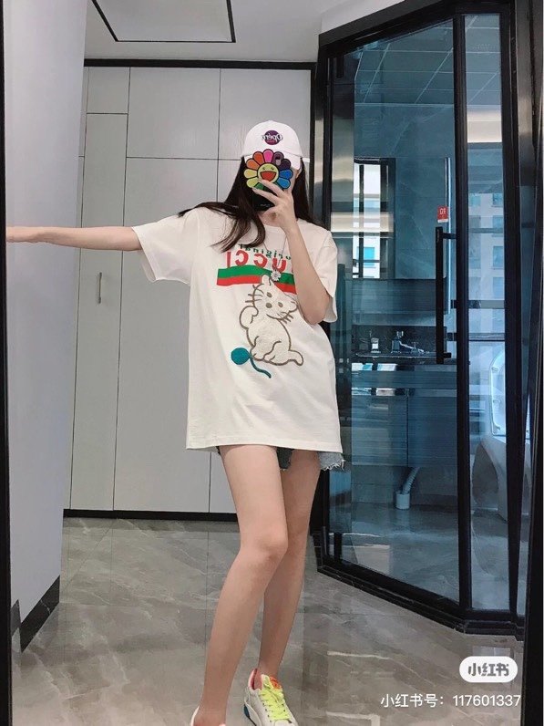 人気が爆発 Gucci グッチ Tシャツ メンズ/レディース ラウンドネック半袖  実物の写真 スーパーコピーN品代引き対応国内発送後払い送料無料安全必ず届く信用できるサイト