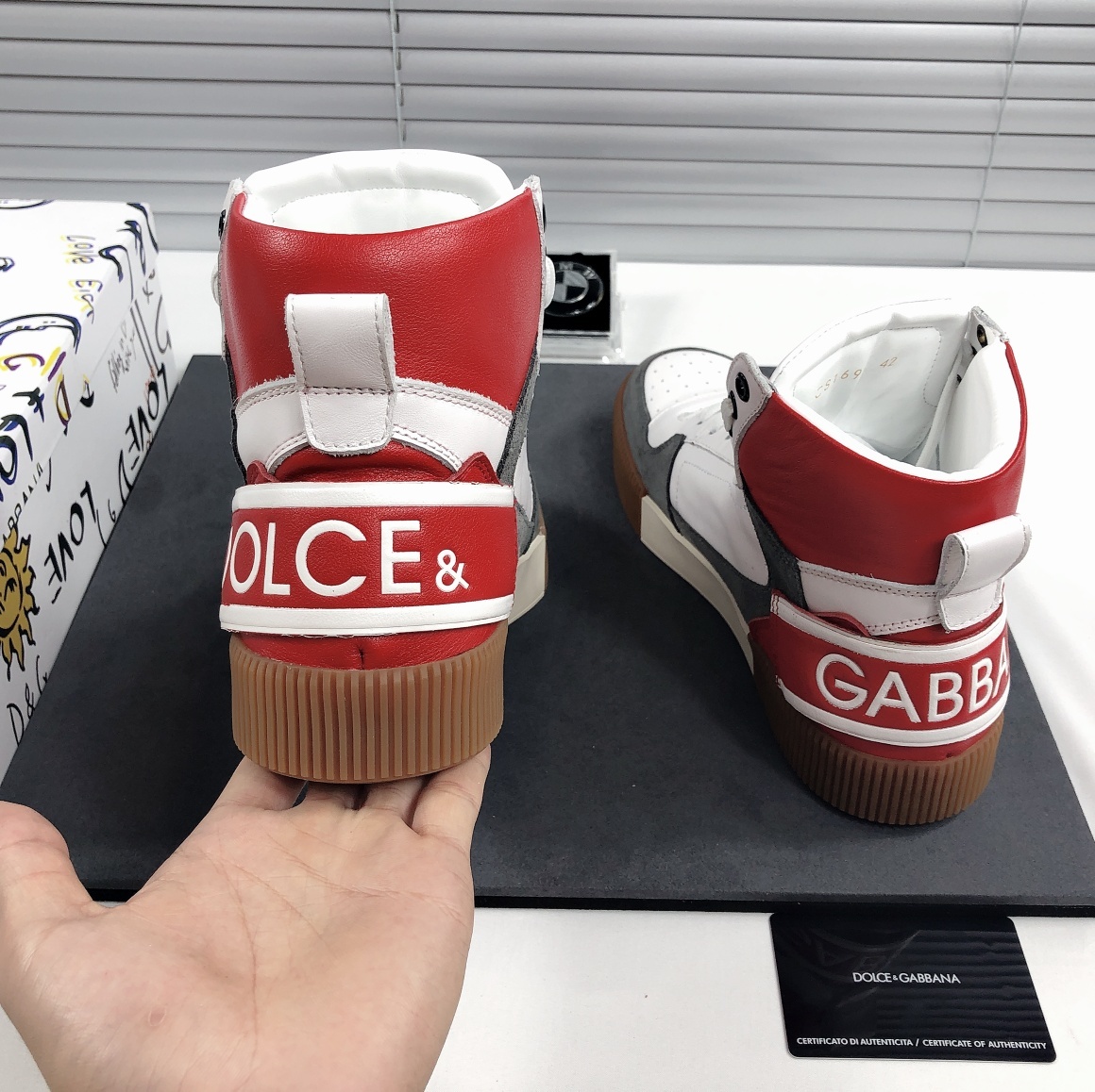 N品格安ばれないドルチェ＆ガッバーナ Dolce&Gabbanaスニーカー 実物の写真 スーパーコピー靴シューズ代引き可能国内発送後払い安全必ず届く信用できるサイ